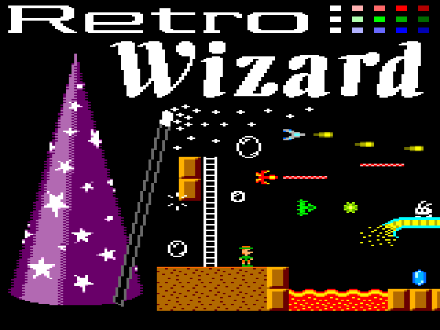 Retro Wizard Title Screen
